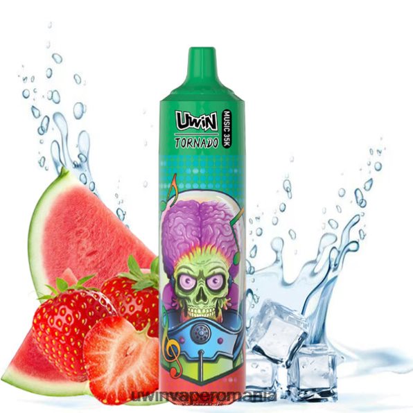 Uwin Vape Magazin 860P0618 UWIN CRYSTAL 35k vape de unică folosință pepene verde căpșuni