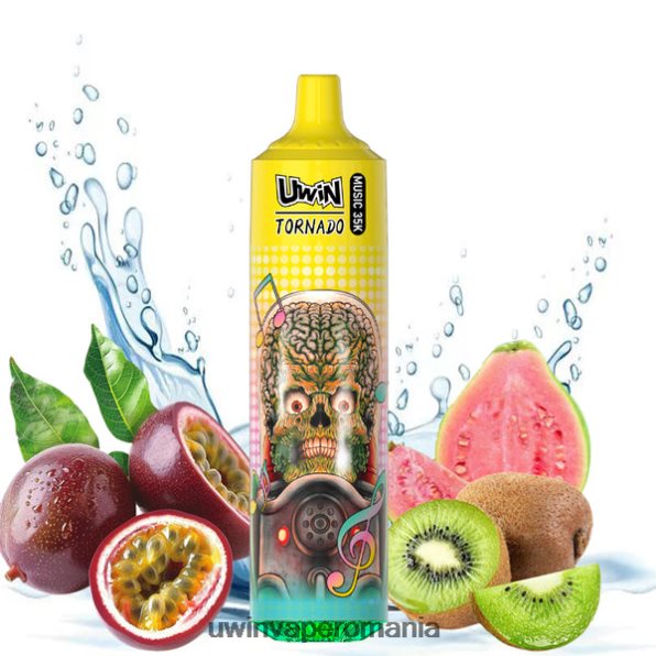 Uwin Vape Preţ 860P0623 UWIN CRYSTAL 35k vape de unică folosință kiwi guava fructul pasiunii